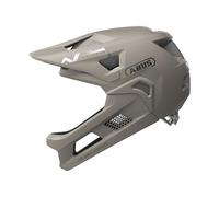 ABUS YouDrop FF - Casco de Bicicleta de montaña para niños y jóvenes, con Protector de Barbilla extraíble