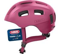 ABUS Youn-I 2.0 Children's Bicycle Helmet with Light, Size S, Red