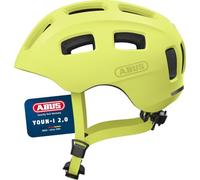 ABUS Youn-I 2.0 Children's Bicycle Helmet with Light, Size S, Yellow