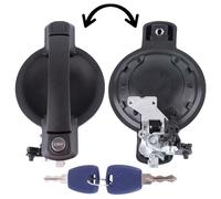 Abvefudo 735309963 Maneta Puerta Maletero Coche, Manilla Exterior Porton Trasero con 2 Llaves Compatible con Fiat Doblo Cargo (MK1) & Doblo 119 2005-2010