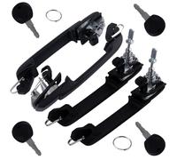 Abvefudo Kit de Manija Coche Puerta Exteriores 1H0837207 1H4839205 Compatible con VW Golf 3 (1991-1997), Vento, Cabriolet | Juego Completo 4 Puertas