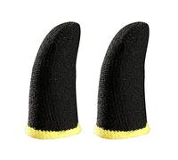 Abwan 1 par de fundas de dedo de fibra de carbono para los dedos, antideslizantes, transpirables, para iPhone, Droides, teléfonos móviles y tabletas