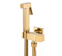 Abxvgsfdve Grifo Grifo de bidet para baño Orificio Dorado | Diseño sanitario con rociado vertical, instalación en pared, latón y color dorado para una experiencia premium.