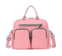Aby - Bolsa de pañales para mamá y papá, bolsa de viaje para mamá, bolsa de playa, bolsa de viaje con múltiples bolsillos, bolsa de viaje grande para mujer, D, Talla única