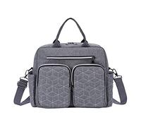 Aby - Bolsa de pañales para mamá y papá, bolsa de viaje para mamá, bolsa de playa, bolsa de viaje con múltiples bolsillos, bolsa de viaje grande para mujer, B, Talla única