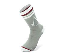 Aby Style Assassins Creed Calcetines Classic Crest Logo Nuevo Oficial De Los Hombres Gris