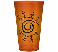 aby Vaso de cristal XXL Naruto Shippuden - Konoha y Seal - Naranja - 400 ml