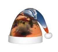 ABYchdd Arches National Park - Gorro de Navidad de felpa con estampado estándar, sombrero de Navidad de poliéster para regalo de vacaciones, cosplay y eventos