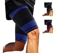 ABYON 1 Par Manga de Compresión de Muslo, Muslera Elástica para Hombre Mujeres Recuperación Esguince, Lesiones Musculares de Isquiotibiales y Cuádriceps