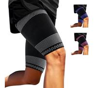 ABYON 1 Par Manga de Compresión de Muslo, Muslera Elástica para Hombre Mujeres Recuperación Esguince, Lesiones Musculares de Isquiotibiales y Cuádriceps