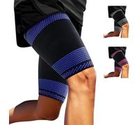 ABYON 1 Par Manga de Compresión de Muslo, Muslera Elástica para Hombre Mujeres Recuperación Esguince, Lesiones Musculares de Isquiotibiales y Cuádriceps