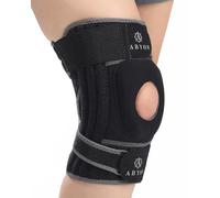 ABYON ELITE Rodillera para Hombre y Mujer con correas antideslizantes ajustables en 4 direcciones y estabilizadores laterales, soporte para dolor de rodilla, artritis, LCA, menisco, correr y caminar