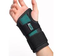 ABYON férula de muñeca con doble soporte, alivia el dolor por túnel carpiano, tendinitis, esguinces y artritis. Ligera y ajustable, apta para dormir o trabajar, mano izquierda o derecha