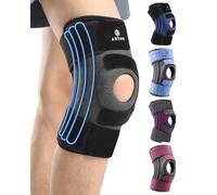 ABYON Rodillera para hombres y mujeres, artritis, desgarro de menisco, LCA, con triple estabilizador lateral y correa ajustable 360° para máximo soporte y recuperación rápida