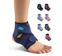 ABYON Tobillera de Neopreno para Hombre y Mujer, Soporte de Tobillo Transpirable S/M/L con Correas en Forma de 8 para Baloncesto, Esguinces, Artritis y Tendinitis