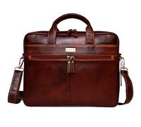 ABYS Bombay - Mochila de cuero genuino para hombre, color marrón | Mochila de cuero para mujer | Bolsa para portátil (portátil de 14 pulgadas), marrón Bombay, bolsas y fundas para portátiles, Marrón