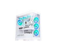 ABYSM Gaming – Caja PC Danube Sava H500 – ATX, ARGB, Cristal templado, USB-C – Blanca
