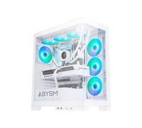 ABYSM Gaming – Caja PC Danube Sava H500 – ATX, ARGB, Cristal templado, USB-C – Blanca