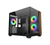 Caja ordenador Abysm Danube Sava Nature 285C Micro ATX madera cristal ARGB