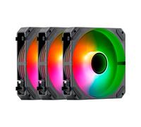 ABYSM - Gaming Ventilador Arclight 2.0 Pack 3 en 1 Negro, Iluminación ARGB y Capacidad de Conectarlos en Serie (Clic&Go)