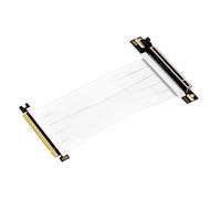Abysm Gaming Cable de Extensión Riser PCIe 4.0 x16 Flexible Blanco