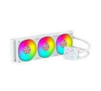 ABYSM Gaming Oceanic Tide 360 White - Refrigeración Líquida ARGB - Radiador 360mm, 3 Ventiladores PWM 120mm, TDP 300W - Compatible con Intel LGA 1700/1200 y AMD AM5/AM4