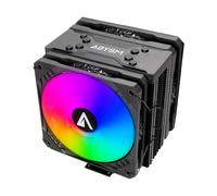 ABYSM Gaming Disipador CPU SNOW IV ARGB, Con Cuatro Heatpipes, Ventilador de 120 mm y Tecnología PWM para Regulación Automática de Velocidad del Ventilador