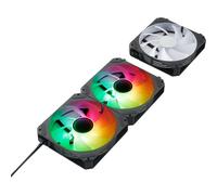 Abysm Gaming Ventilador Arclight 2.0 Pack 3 en 1 Negro, Iluminación ARGB y Capacidad de Conectarlos en Serie