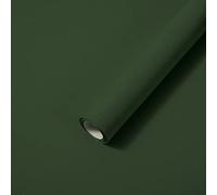 Abyssaly Vinilo Adhesivo Muebles Seda, Papel Pintado Autoadhesivo para Muebles Verde Oscuro, Vinilos para Cocina Dormitorio Baño Encimera Armario 40cm X 300cm