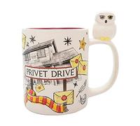 Abysse Corp Harry Potter Hogwarts - Taza de café 3D Hedwig Owl Mug Privet Drive 460 ml, caja de regalo, multicolor