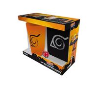 ABYSTYLE NARUTO SHIPPUDEN - Pack de cristal XXL + Pin's + Cuaderno Konoha