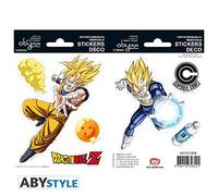 Abysse Corp Pegatinas - 16x11cm/ 2 Caras - DBZ/ Goku-Vegeta