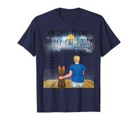 Abyssinian Cat I'm Only Talking To My Cat Today Cats Lovers Camiseta