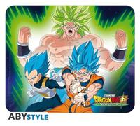 ABYSTYLE - Alfombrilla de ratón - Dragon Ball Broly - Broly VS Goku y Vegeta - Multicolor - Plástico