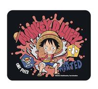 ABYSTYLE - Alfombrilla de ratón flexible de una pieza Luffy Chibi - Producto oficial - Tamaño 21 x 22 cm - Superficie lisa y base antideslizante