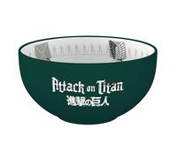 ABYSTYLE - Bol L'ATAQUE DE TITANS Emblemas Temporada 3 - Producto oficial - Capacidad 600 ml - Cerámica resistente - Compatible con microondas y lavavajillas