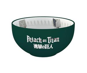 ABYSTYLE - Bol L'ATAQUE DE TITANS Emblemas Temporada 3 - Producto oficial - Capacidad 600 ml - Cerámica resistente - Compatible con microondas y lavavajillas