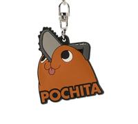 ABYSTYLE Chainsaw Man Pochita - Llavero de PVC, diseño de perro demonio, anime, manga, regalo y accesorios de mercancía para los fans