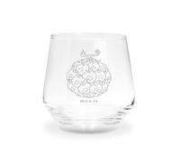 ABYSTYLE - Cristal de una pieza con llama de fruta, producto oficial - vidrio premium - capacidad 300 ml