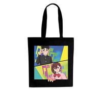 ABYSTYLE DAN DA DAN Tote Bag Momo & Okarun, Negro , Dimensions : 38 x 42 cm