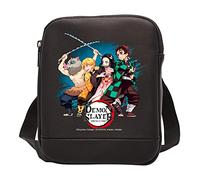 ABYstyle - Demon SLAYER - Bolsa de vinilo (tamaño pequeño), Noir, 22 cm x 17 cm x 35 cm