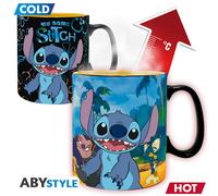 Abystyle - disney - taza termo-reactiva lilo y stitch - producto ofici