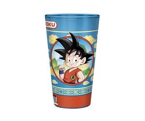 ABYSTYLE - DRAGON BALL Cristal XXL Goku & Nube Mágica - Producto Oficial - Vidrio Premium - Capacidad 400 ml