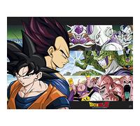 ABYstyle Dragon Ball - Póster DBZ/Sangoku & Ennemis (52 x 38), 52L x 38W cm (Abysse Corp_ABYDCO182)