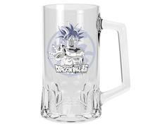 ABYSTYLE - DRAGON BALL SUPER Jarra de cristal Goku Ultra Instinct - Producto oficial - Cristal XXL 500 ml - Estilo Cerveza