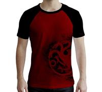 ABYSTYLE - Game of Thrones - Camiseta - Targaryen - Hombre - Rojo y Negro (XXL)