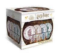 ABYstyle Harry Potter Hogwarts Houses - Juego de platos y tazas de porcelana premium