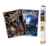 ABYSTYLE Harry Potter - Juego de 2 pósters - Retro Hogwarts & diagon (52 x 38)