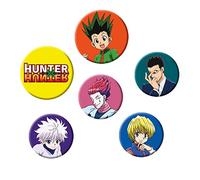 ABYSTYLE HUNTER X HUNTER - Pack de insignias de personajes, multicolor, 2,5 cm et 3,2 cm de diamètre