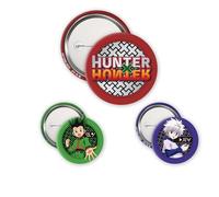 ABYSTYLE - HUNTER X HUNTER Pack de insignias Gon & Kirua - Producto oficial - Set de insignias de metal de alta calidad colección Fan Manga